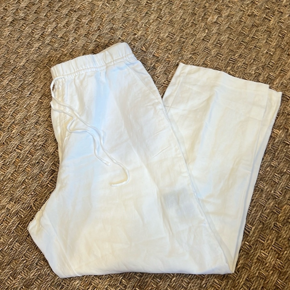 H&M Linen Blend Trousers!! NEVER WORN! the perfect summer pant!